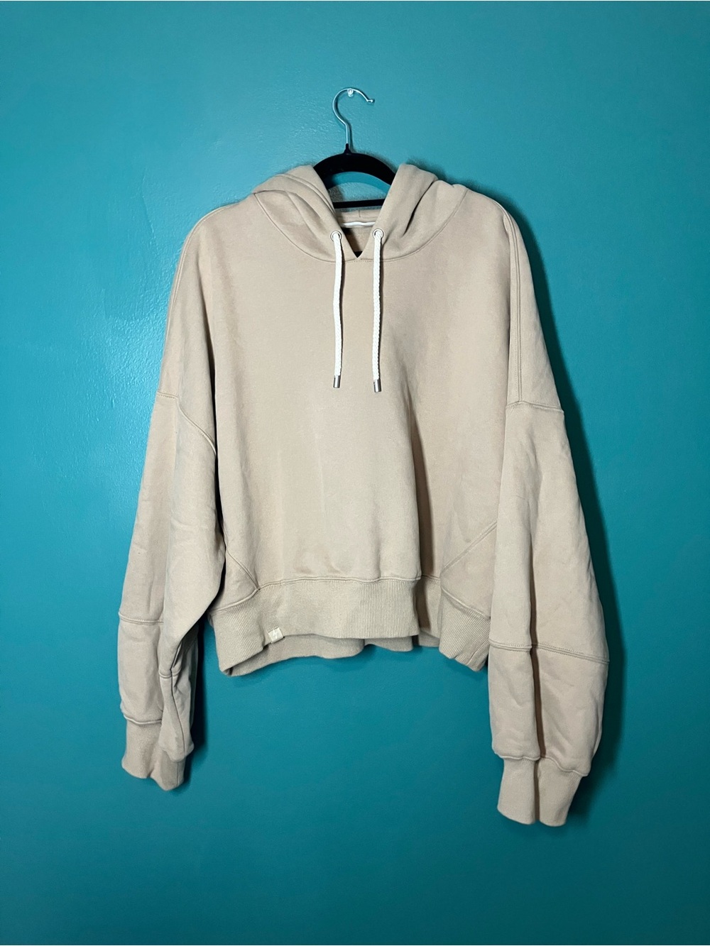 Cozy Women's Beige Hoodie Sweatshirt